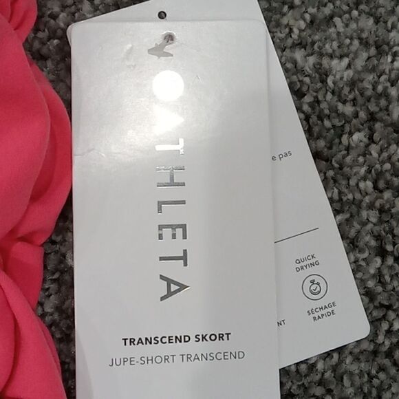 Athleta Transcend Skort. Coral petal pink color. Size XXS NWT - Picture 7 of 9